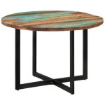 Vidaxl ? table � manger 110x75 cm en bois massif de r�cup�ration ? design �cologique et unique ? assemblage ...