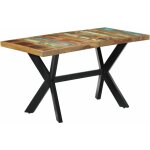 Vidaxl - table à manger à design unique avec des jambes en acier inoxydable à x piano différentes couleurs ... Vidaxl - table à manger à design unique avec des jambes en acier inoxydable à x piano différentes couleurs ...