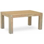 Massivmoebel24 - table � manger 140x90 palissandre huil� gris taupe nature grey 503