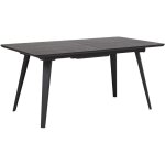 Beliani - table à manger extensible 160 / 200 x 90 x 75 cm en mdf et métal noir irvington Beliani - table à manger extensible 160 / 200 x 90 x 75 cm en mdf et métal noir irvington