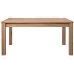 Les tendances - table a manger extensible - decor chene artisan - bergen - l 160 - 200 x p 75 x h 90 ...