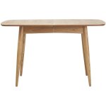 Table  manger extensible rectangulaire en bois clair l130 - 160 cm nordeco