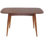 Table à manger extensible rectangulaire en bois foncé l130 - 160 cm nordeco Table à manger extensible rectangulaire en bois foncé l130 - 160 cm nordeco