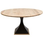 Made in meubles - table  manger ronde en bois d'acacia montral