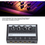 Table de mixage audio 4 canaux ha400a, ultra silencieuse, avec retour audio professionnel pour �couteurs, ...