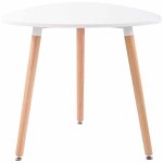 Clp ? table de salle � manger ronde 80 cm ? plateau en bois de h�tre ? hauteur 75 cm ? pieds r�glables ...