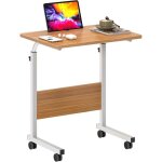 Soges - table pour ordinateur portable rglable en hauteur, petite table d'appoint 6040 cm amovible avec ...