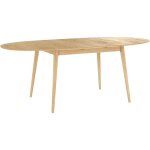 Rendez - vous déco - table ovale 6 / 8 personnes extensible en bois clair 170 / 200 cm - eddy Rendez - vous déco - table ovale 6 / 8 personnes extensible en bois clair 170 / 200 cm - eddy