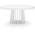 Table ovale extensible eliza blanc