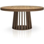 Table ovale extensible eliza bois noisette