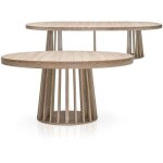Table ovale extensible eliza ch�ne clair