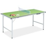 Table de ping pong verte avec accessoires