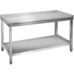 Skyrainbow - table à plancha tout inox 2 plateaux sans rebord Skyrainbow - table à plancha tout inox 2 plateaux sans rebord