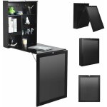 Costway - table pliable bureau murale rabattable avec etag�re et m�mo board 75x15. 8x60. 1cm pour salon, ...