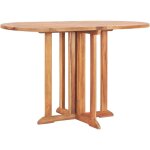 Vidaxl - table pliable de jardin papillon 120x70x75 cm bois teck solide