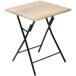 5five simply smart - table pliante 2 places effet bois - 5five 5five simply smart - table pliante 2 places effet bois - 5five