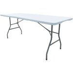 Werka pro - table pliante rectangulaire 180x74x74cm - blanc Werka pro - table pliante rectangulaire 180x74x74cm - blanc