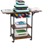 Mophorn - table de presse à chaud - support mobile à 3 niveaux avec roulettes et support en vinyle, pliable ... Mophorn - table de presse à chaud - support mobile à 3 niveaux avec roulettes et support en vinyle, pliable ...