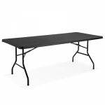 Rekkem - table de réception noire avec pieds pliants Rekkem - table de réception noire avec pieds pliants