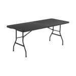 Table de reception pliante 8 personnes 180x74 x73. 5cm - structure en acier et plateau en polyethylene ...