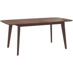 Table rectangulaire 4 / 6 personnes extensible en bois fonc� 150 / 180 cm - oman