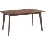 Table rectangulaire 6 personnes en bois fonc� 150 cm - oman