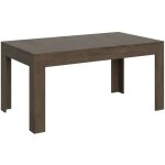 Table rectangulaire extensible 4 � 10 personnes 160 � 220 cm bois fonc� tipi