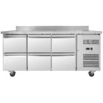 Table r�frig�r�e positive avec dosseret - 6 tiroirs