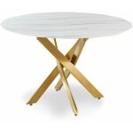 Table de repas ronde  rixa  120cm effet marbre