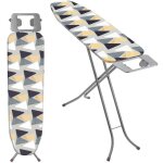 Table � repasser pour centrale vapeur, planche pliable avec housse en coton, support de fer int�gr� et ...