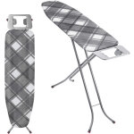 Table � repasser pour centrale vapeur, planche pliable avec housse en coton, support de fer int�gr� et ...