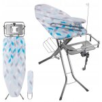 Table � repasser pour centrale vapeur, planche � repasser avec prise de courant et hauteur r�glable pour ...