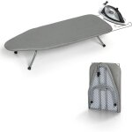 Table � repasser pliante en m�tal avec support en fer, petite planche � repasser portable avec housse ...