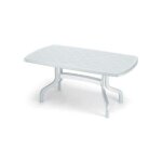 Table résine blanc flip top 160x 90 1853 scab Table résine blanc flip top 160x 90 1853 scab