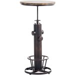 Clp - table ronde de � 60 cm dans un style idistal r�glable en diff�rentes couleurs hauteur colore : ...