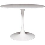 Dmora - table ronde, table basse pour salle à manger, 100x100h75 cm, couleur blanc, avec emballage renforcé ... Dmora - table ronde, table basse pour salle à manger, 100x100h75 cm, couleur blanc, avec emballage renforcé ...