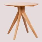 Sklum - table de cuisine ronde 80 cm en bois sekiz