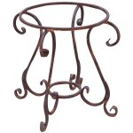 Table ronde en fer de 65x60 cm de diam�tre