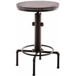 Clp - table de style industriel en fer et bois de bois table ronde r�glable diff�rentes couleurs couleur ...