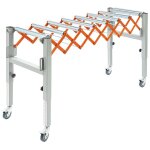 Table � rouleaux convoyeur r�glable, table convoyeur r�glable, 4x roues universelles, flexible et extensible, ...