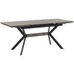 Beliani - table de salle à manger 140 x 80 cm plateau extensible 8 places effet béton et pieds en métal ... Beliani - table de salle à manger 140 x 80 cm plateau extensible 8 places effet béton et pieds en métal ...