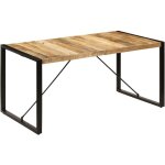 Table de salle � manger 160x80x75 cm bois de manguier massif