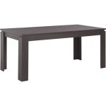 Beliani - table de salle  manger 180 x 90 cm effet bois fonc pour cuisne salon ou coin repas au style ...