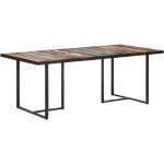 Vidaxl - table de salle  manger 200 cm bois de rcupration massif