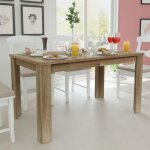 Table de salle  manger table de salon, table de cuisine 140 x 80 x 75 cm chne vidaxl