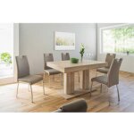 Abitare - table de salon extensible 140x190 cm ch�ne clair - rovigo