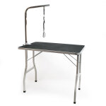 Wiltec - table de toilettage canin et félin - 91 x 61 x 76 cm - structure pliable - avec 1 sangle - surface ... Wiltec - table de toilettage canin et félin - 91 x 61 x 76 cm - structure pliable - avec 1 sangle - surface ...