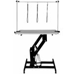 Monster - shop ? table de toilettage hydraulique ? cadre acier noir ? plateau antid�rapant gris 106 x ...