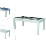 Table transformable blanche - billard & ping - pong - l182 x l102 x h80 cm - henk