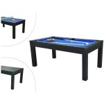 Table transformable noire - billard & ping - pong - l182 x l102 x h80 cm - sousa
